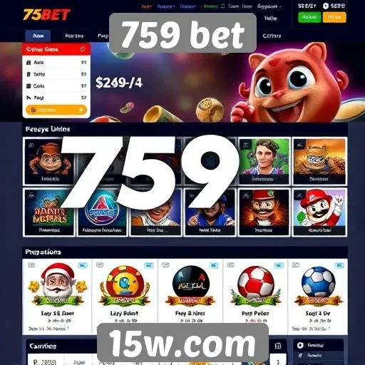 Interface e usabilidade do site 759 bet